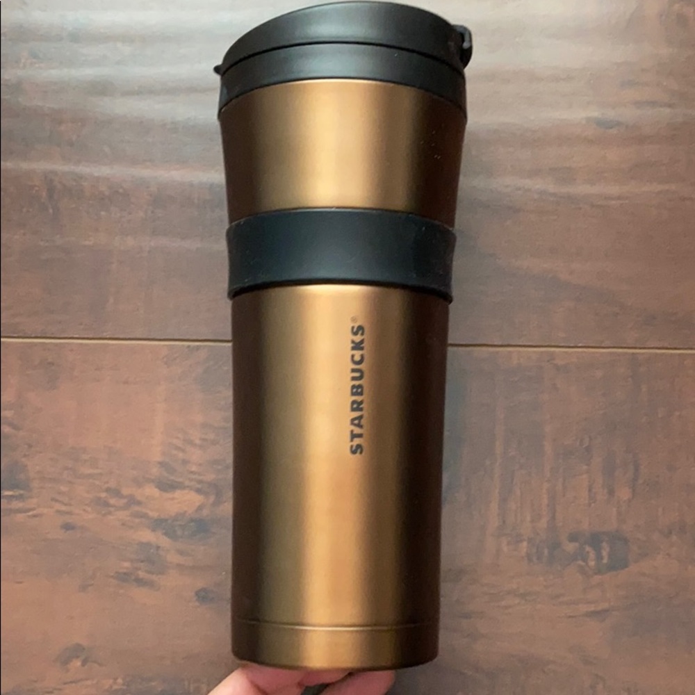 Copper colored hot cup